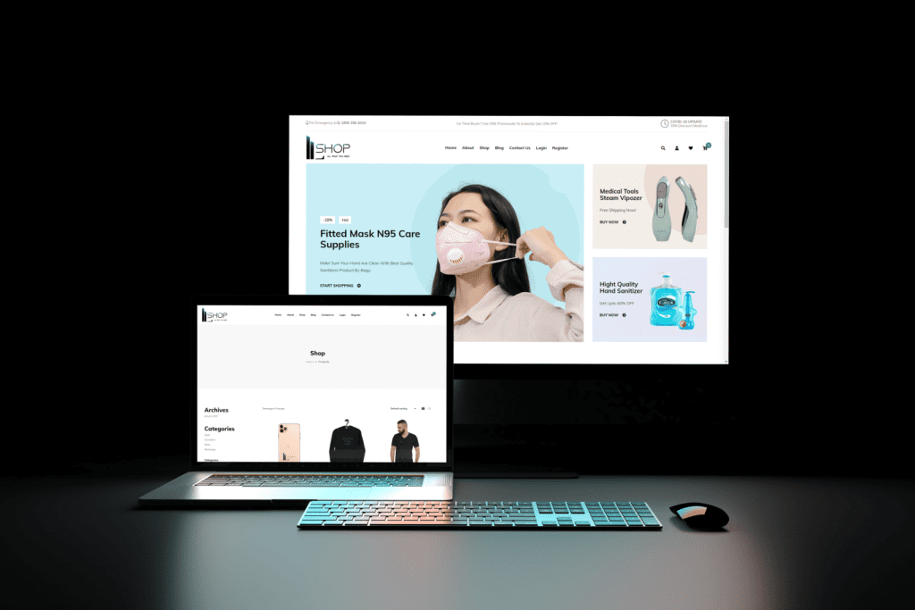 ILBK Shop — mājas lapas izstrāde